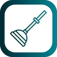 Plunger Vector Icon Design