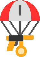 Skydiving Vector Icon Design