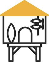 Beach hut Vector Icon Design