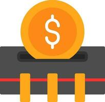 Coin machine Vector Icon Design