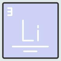 Lithium Vector Icon Design