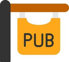 Pub sign Vector Icon Design