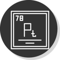 platino vector icono diseño