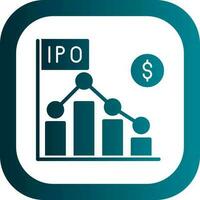 ipo vector icono diseño