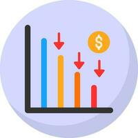 Line chart Vector Icon Design