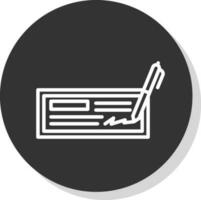 Cheque Vector Icon Design