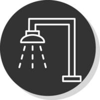 Shower Vector Icon Design