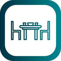 Dining table Vector Icon Design