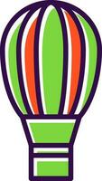 Hot air balloon Vector Icon Design