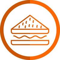 diseño de icono de vector de sándwich