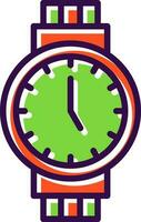 diseño de icono de vector de reloj de pulsera