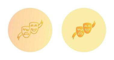 Theater Masks Vector Icon