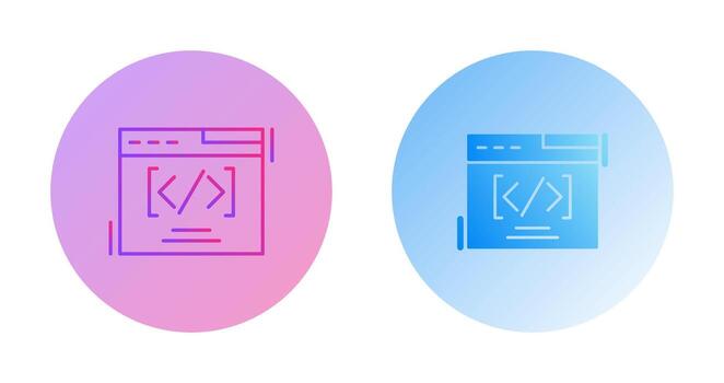 icono de vector de codificación web