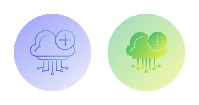 icono de vector de computación en la nube