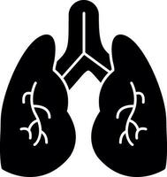 diseño de icono de vector de pulmones