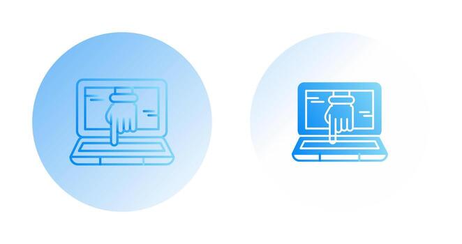 Computer Hacking Vector Icon