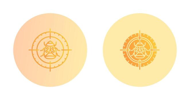 Bug Target Vector Icon