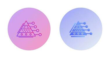 Pyramid Graph Vector Icon