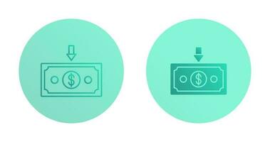 Money Down Vector Icon