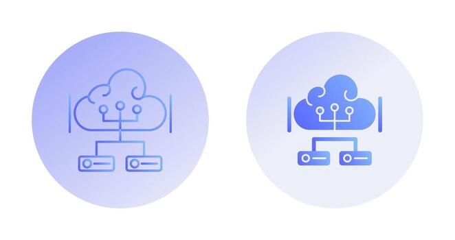 icono de vector de datos grandes