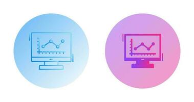 Line Chart Vector Icon