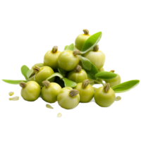 Fresco verde aceitunas generativo ai png