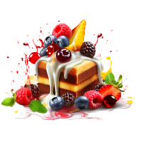 jam cake generative ai png