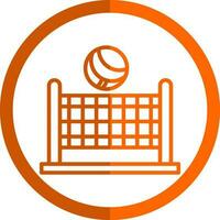 Beach volleyball Vector Icon Design