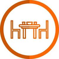 Dining table Vector Icon Design