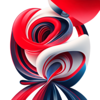 3d abstract colorful twisted liquid shapes creative design element png