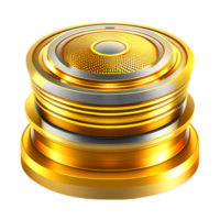 3d Rendering Golden Podium Design png