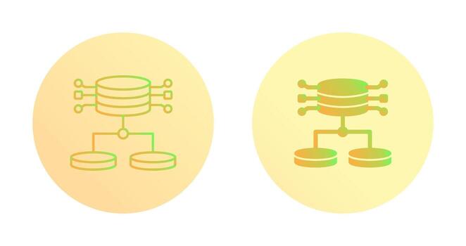 icono de vector de datos estructurados