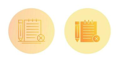 Unchecked Notes Vector Icon