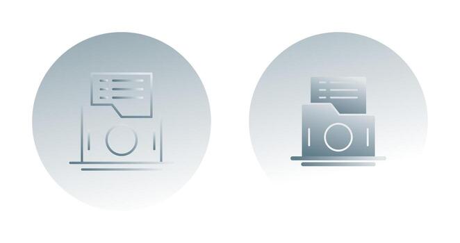 icono de vector de carpeta de lista