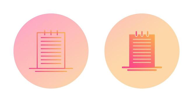 icono de vector de notas