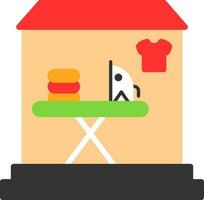 Laundry shop Vector Icon Design