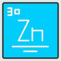 zinc vector icono diseño