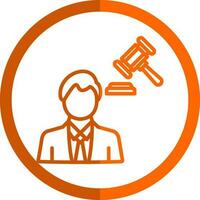 Lawyer Vector Icon Design