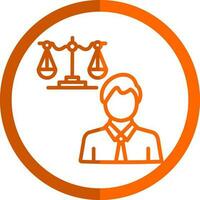 Advocate Vector Icon Design