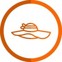 Sun hat Vector Icon Design