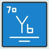Ytterbium Vector Icon Design