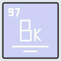 Berkelium Vector Icon Design