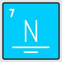 Nitrogen Vector Icon Design