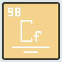 Californium Vector Icon Design