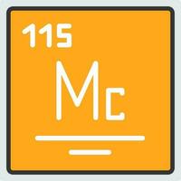 Moscovium Vector Icon Design