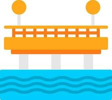 Pier Vector Icon Design