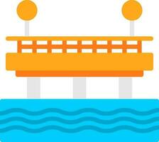 Pier Vector Icon Design