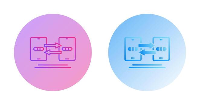 Data Synchronization Vector Icon
