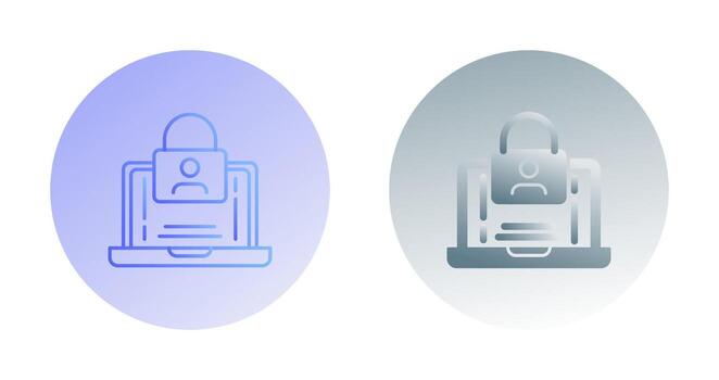 icono de vector de autenticación