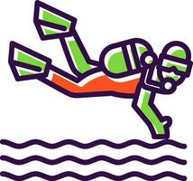 Scuba dive Vector Icon Design